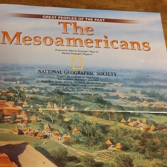 NATIONAL GEOGRAPHIC MAP of The Mesoamericans December 1997 Ancient Mesoamerica - Picture 1 of 6